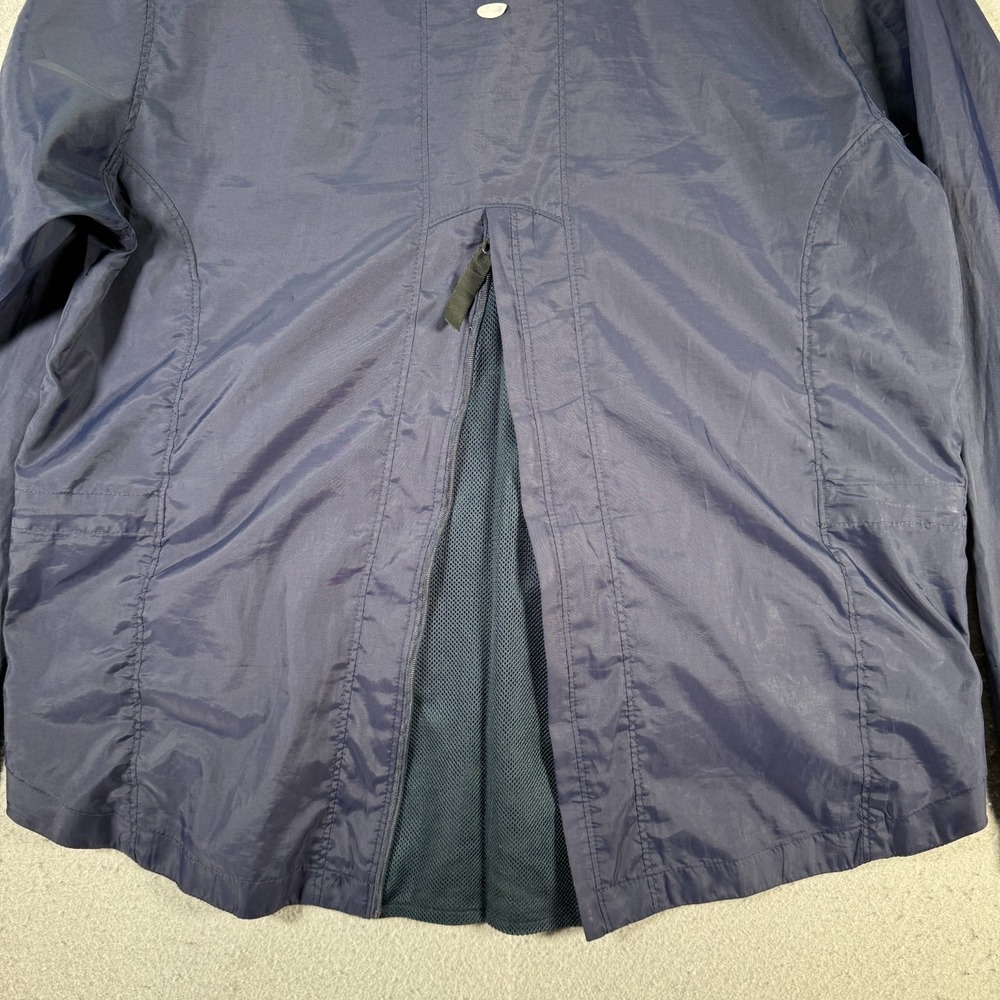 Vintage Brooks Windbreaker Jacket Womens Medium‎ Blue Running Sportswear Y2K - Picture 10 of 11